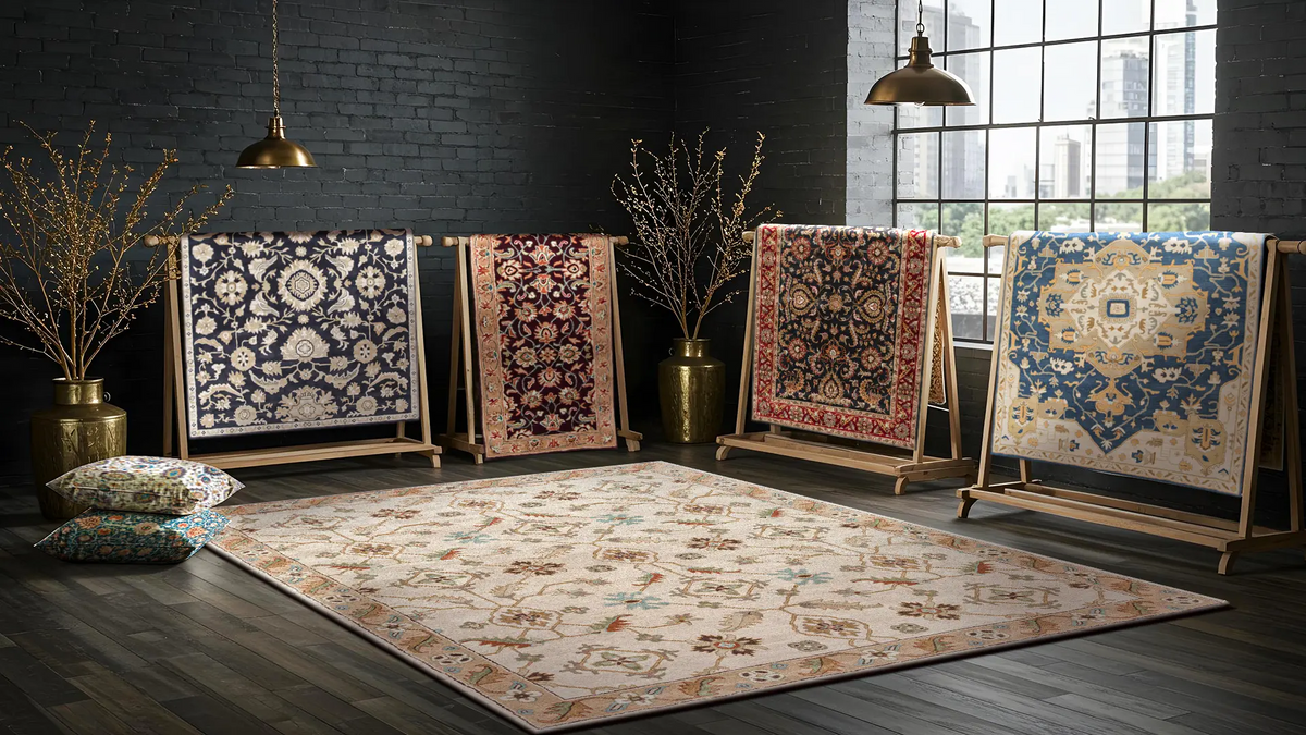 152×263 \"Snuggle whisper” ViNTAGE RUG Alexander Home Isabelle Boho Vintage Distressed Printed Area