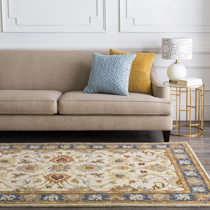 Hand Tufted Caesar Yellow Wool Rug