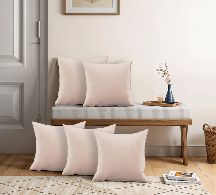 Tokyo Polyester Pink Pillow Cover