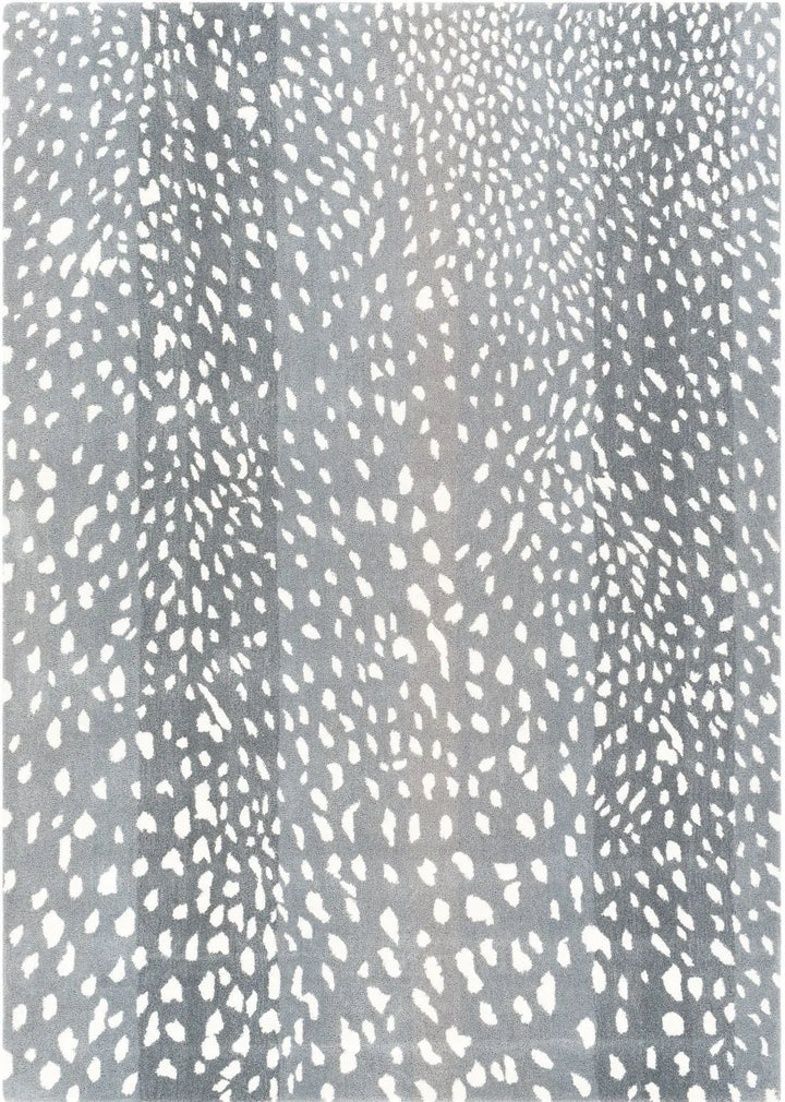 Hand-Tufted Athena Gray and Cream Wool Rug