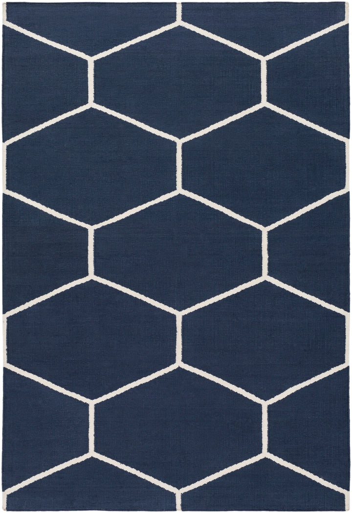 Handwoven Atrium Navy Cotton Rugs