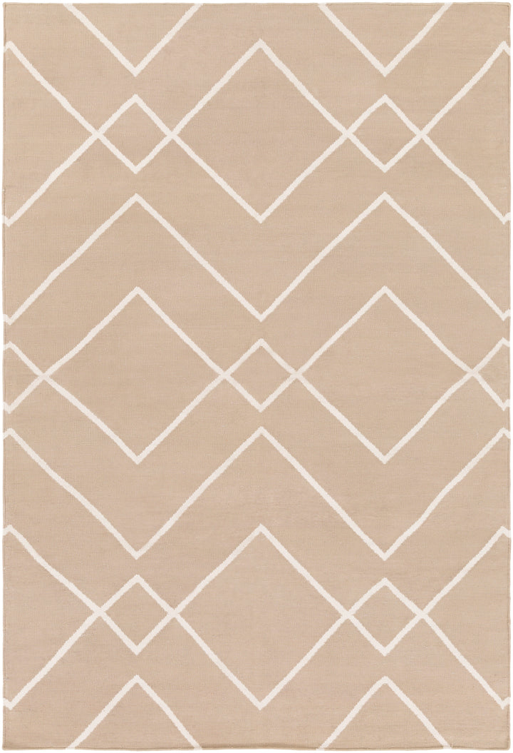 Handwoven Atrium Tan Cotton Rug
