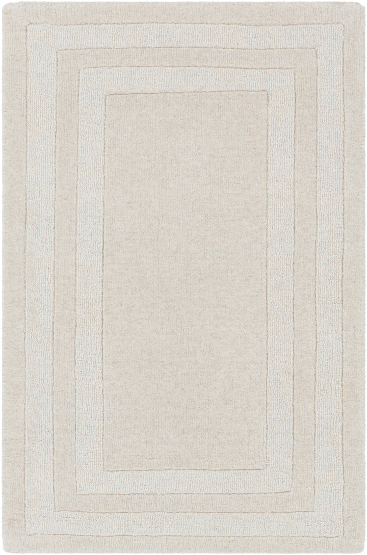Hand-Tufted Sorrento Beige and Taupe Wool-Nylon Rug