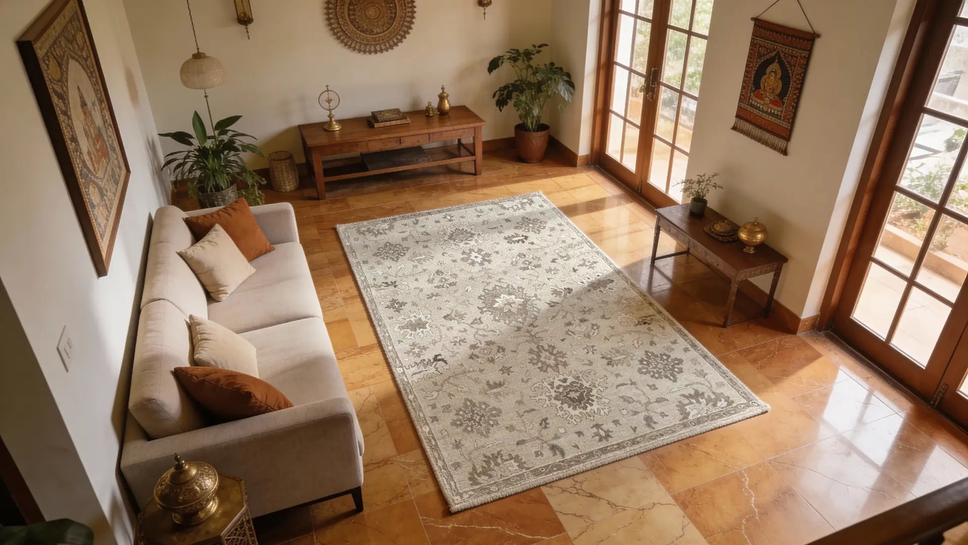Top-rated rug brands in India for living room decor