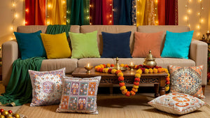 How to Style Cushion Covers for Navratri: 9 Nights of Colorful Living