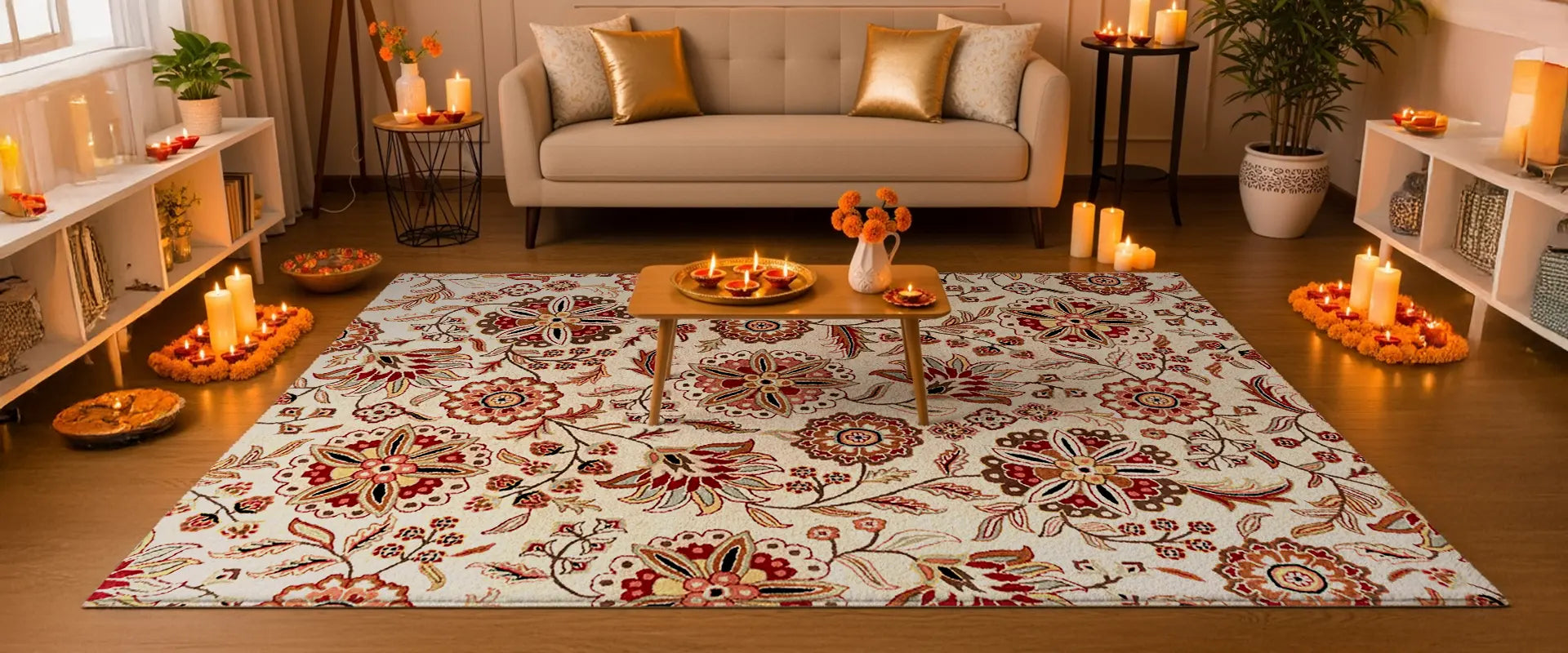Add a Touch of Luxury This Diwali: Transform Your Living Space with Elegant Rugs