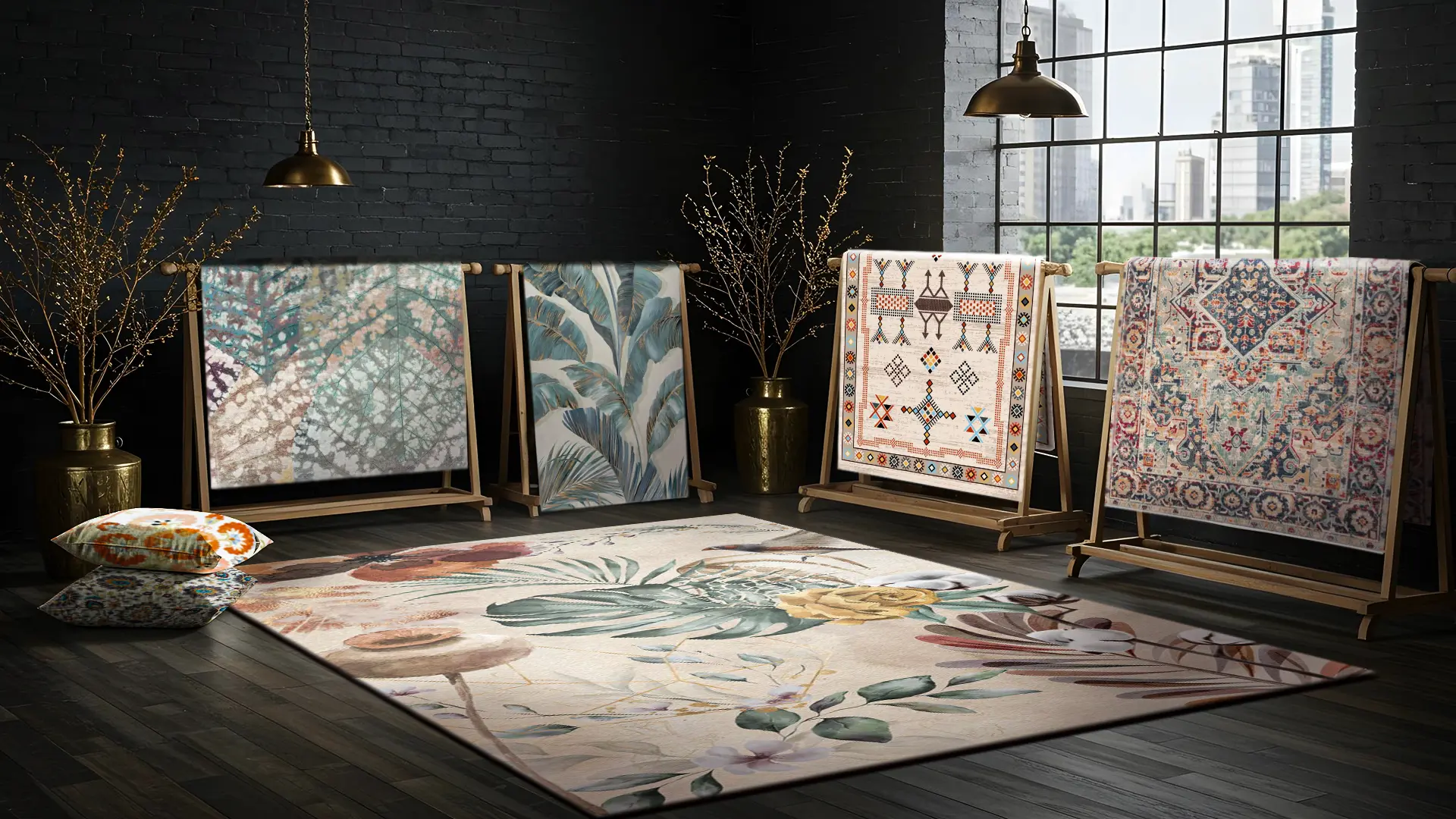 Floral Rugs And Carpet