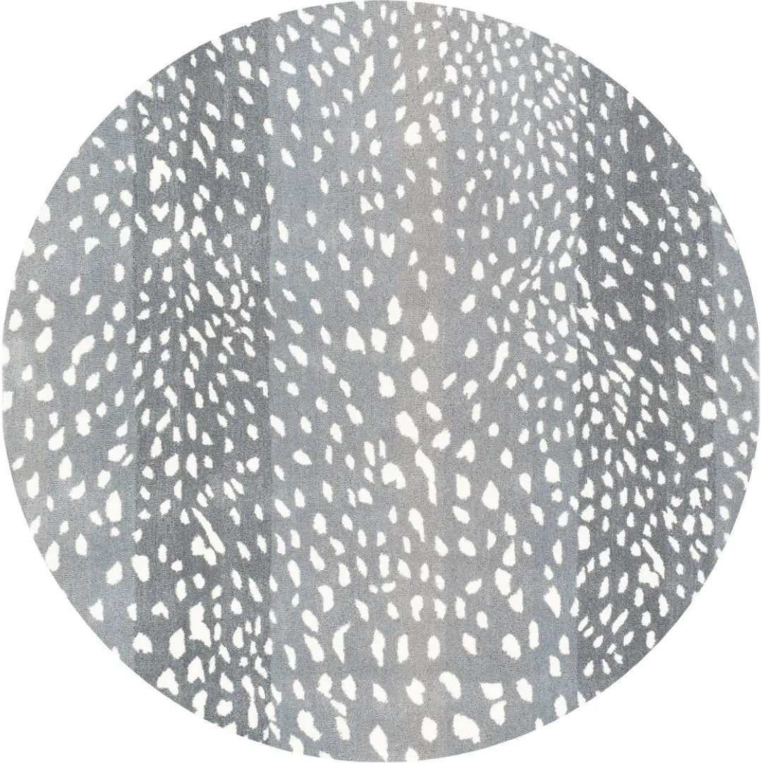 Hand-Tufted Athena Gray and Cream Wool Rug