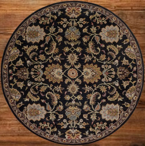 Hand-Tufted Middleton Dark Brown Wool Rug