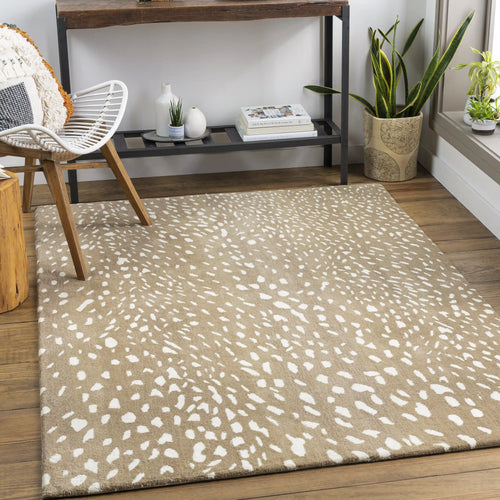 Hand Tufted Athena Brown Wool Rug