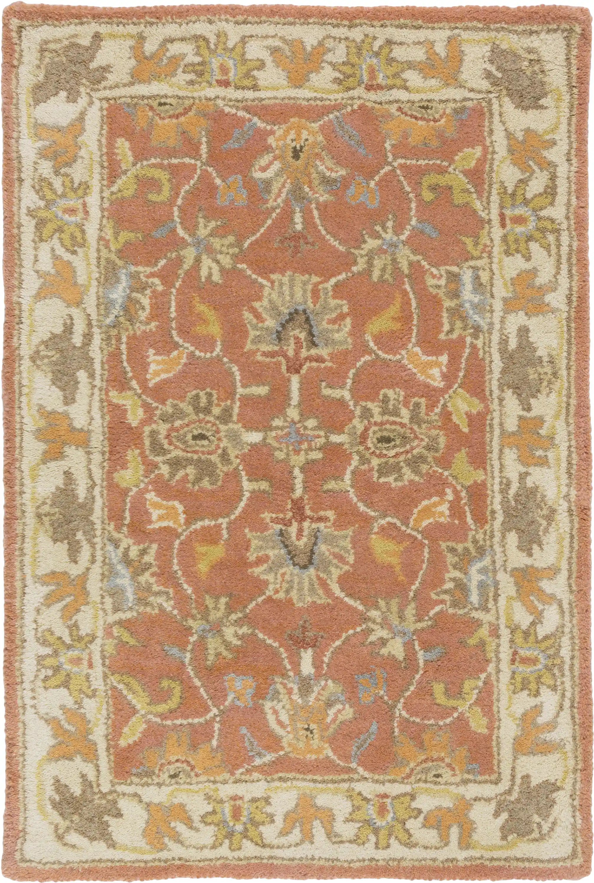 Hand Tufted Caesar Medium Brown & Dusty Sage Wool Rug