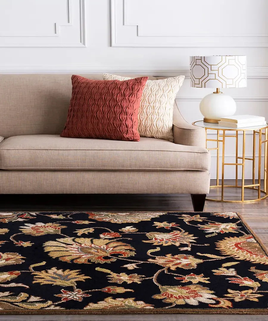 Hand-Tufted Caesar Floral Multicolor Wool Rug