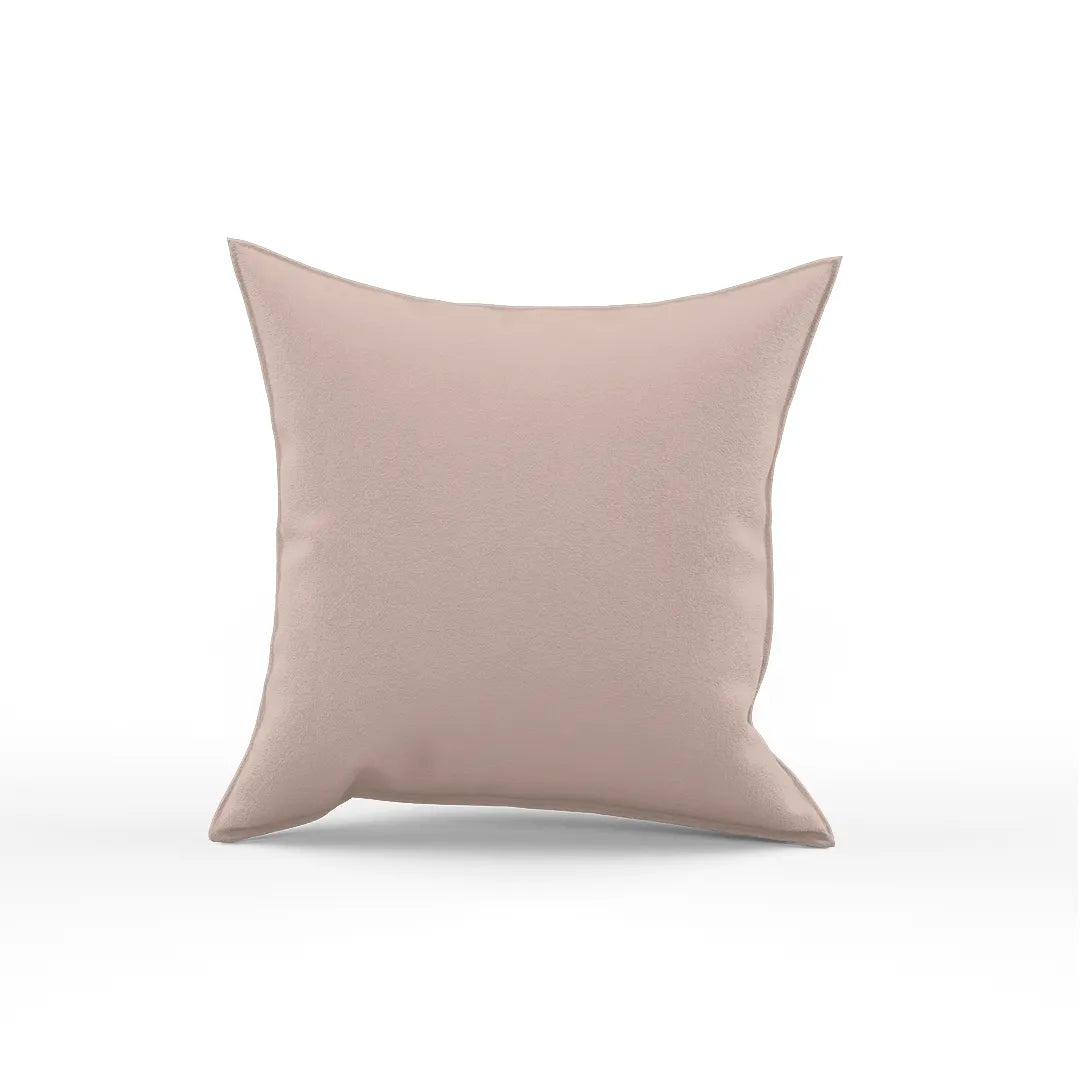Cotton Velvet Peach Flange Pillow Cover
