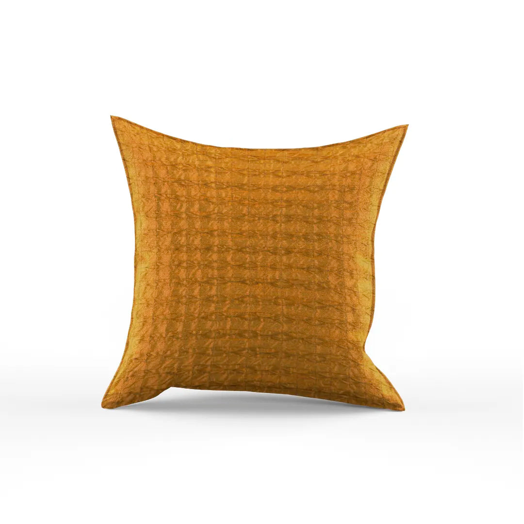 LuxeLife Rutledge Pillow Cover - Elegant Mustard Woven Polyester Pillow Cover
