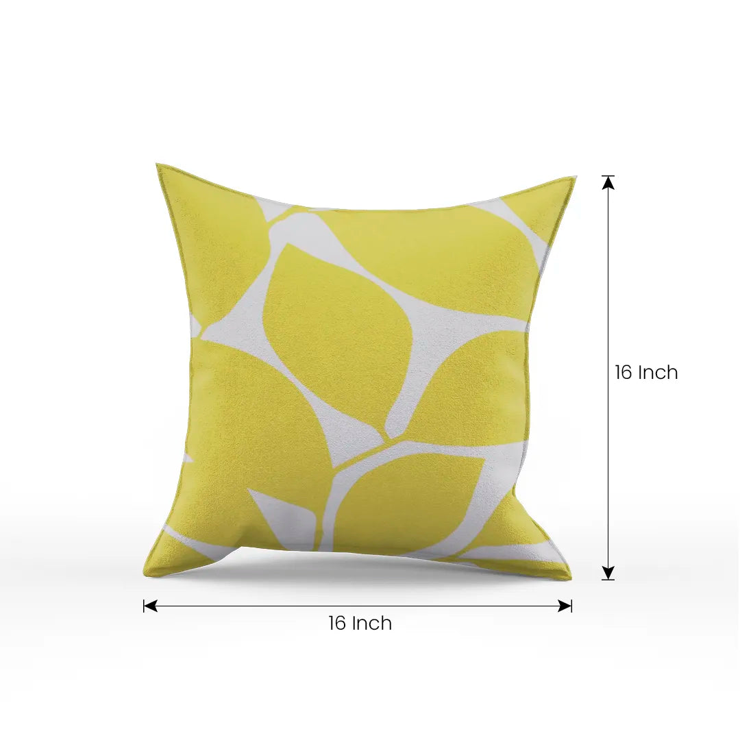 Somerset Cotton Light Gray and Yellow Pillow Cover