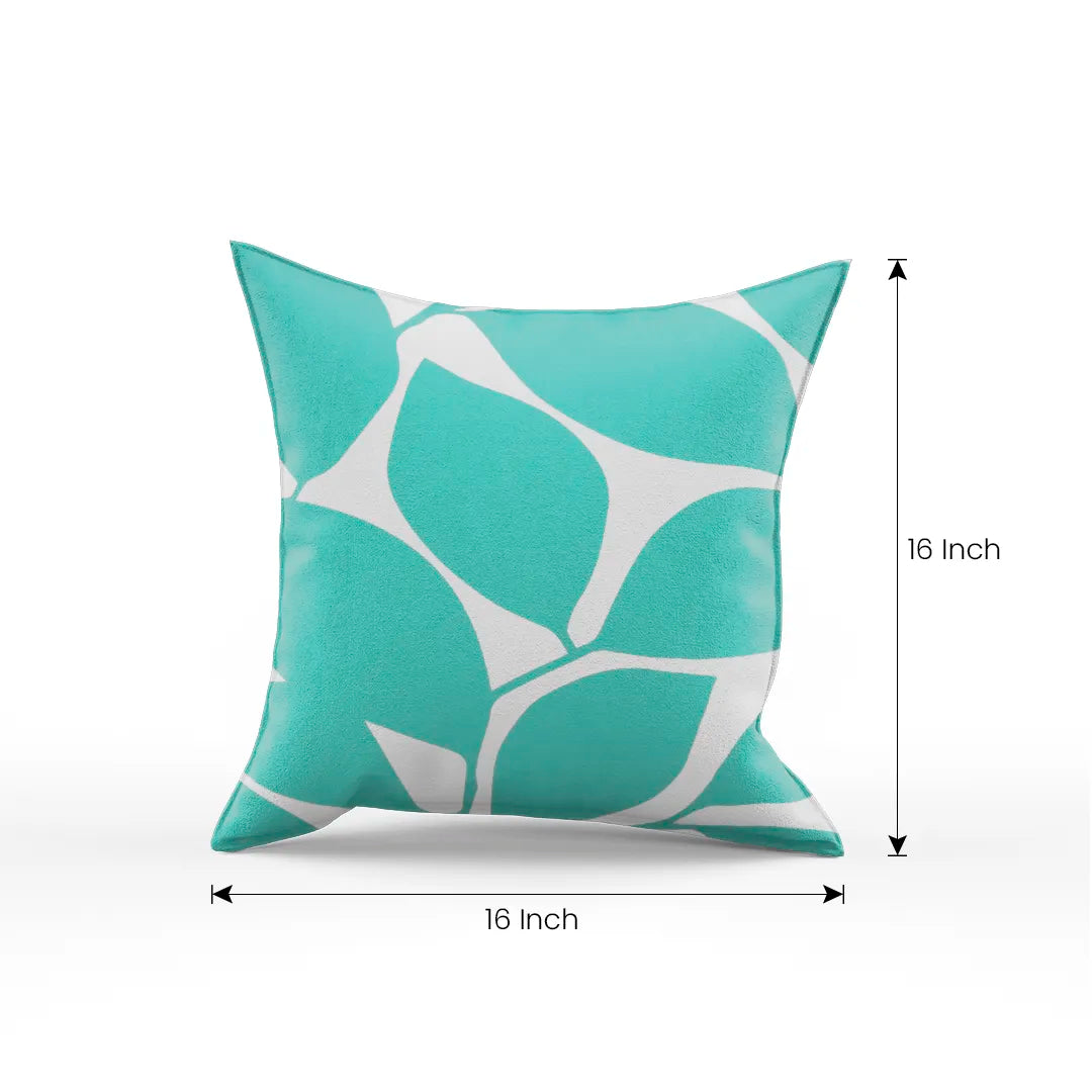 Somerset Cotton Gray & Seafoam Screen Printed Pillow Cover