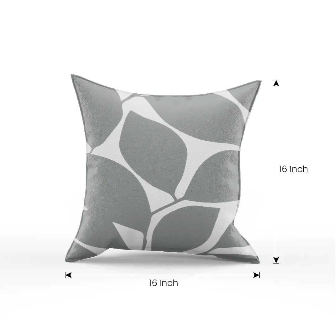 Somerset Cotton Gray & Slate Screen Printed Pillow Cover