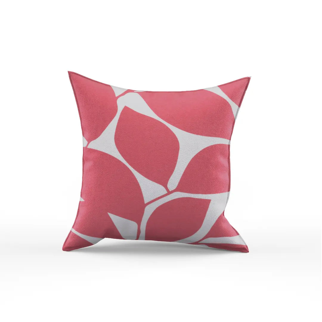 Somerset Cotton Pink and Light Gray Pillow Cover