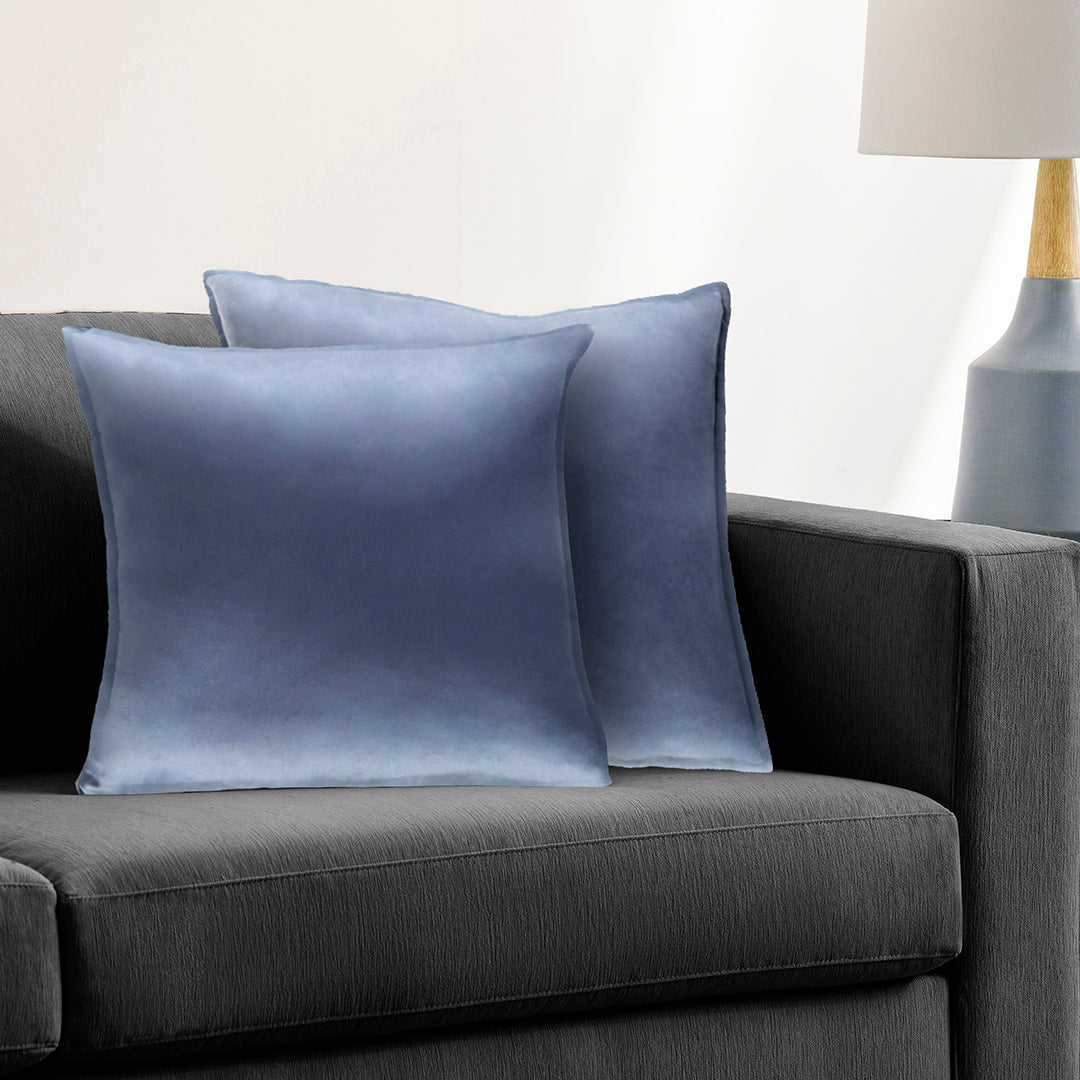 Tokyo Polyester Blue Pillow Cover