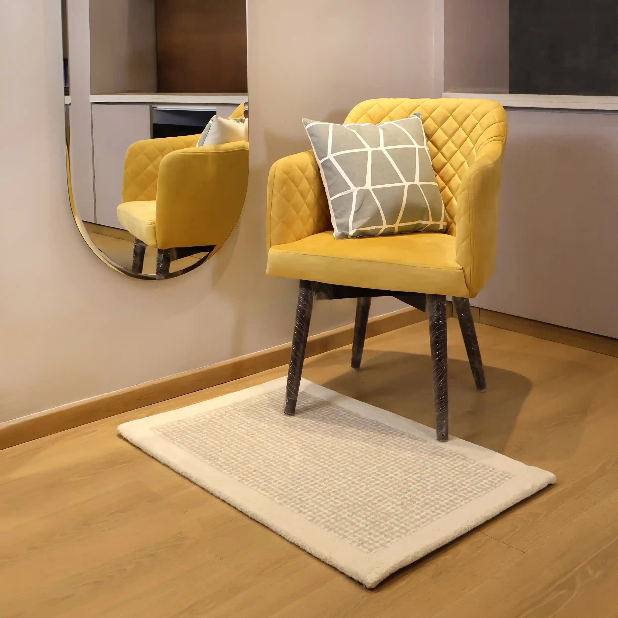 Hand Tufted Siena Cream and Gray Wool Rug