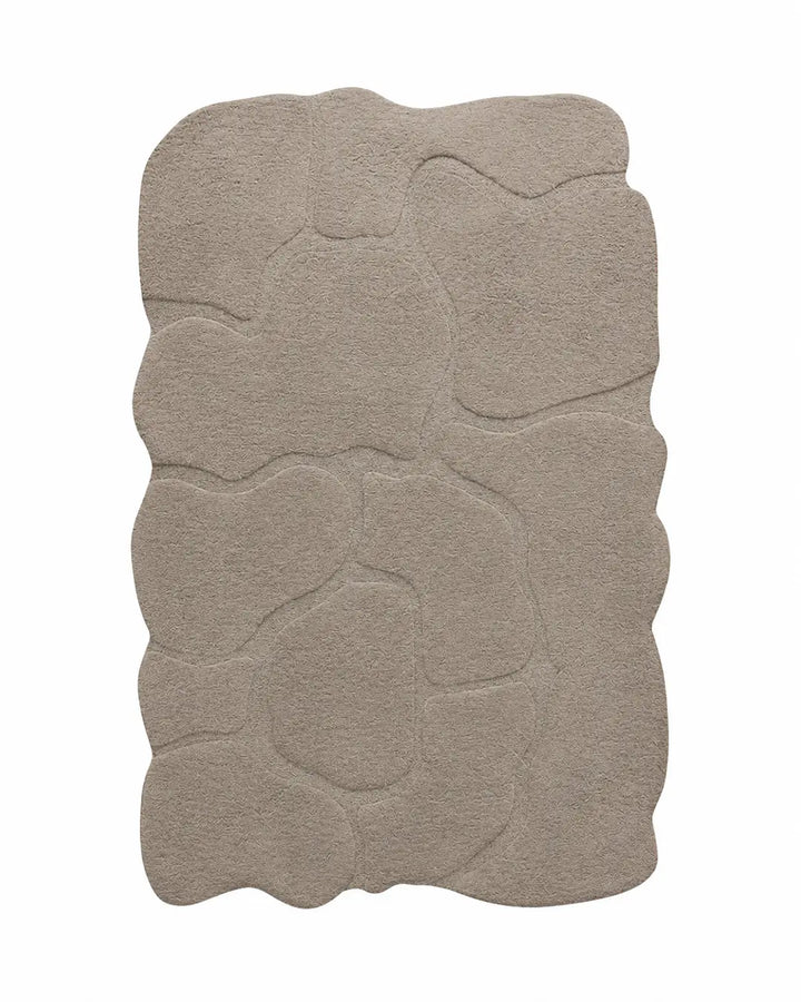 Hand Tufted Wool Viscose Ivory Area Rug