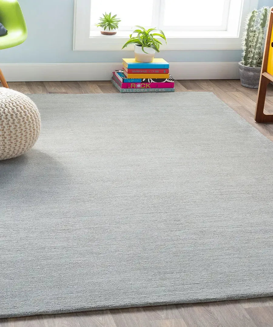 Hand-Loomed Mystique Gray Wool Rug - Luxury to Your Home