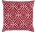 Somerset Cotton Gray and Red Printed Pillow Cover