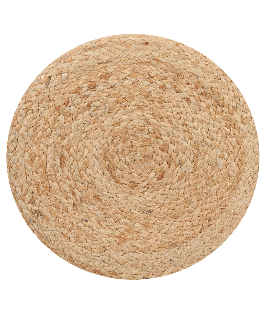 Round Natural Jute Stool with Mango Wood Base