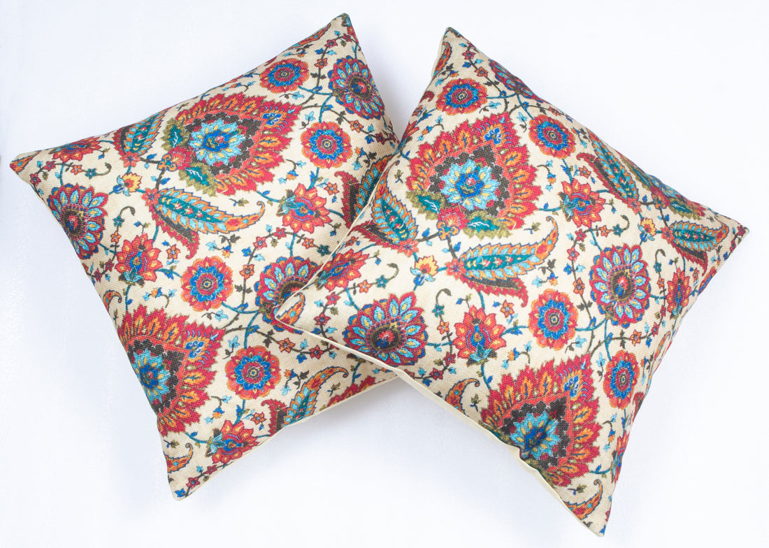 Digital Multi Printed Cotton Cushion Cover (Set of 2)