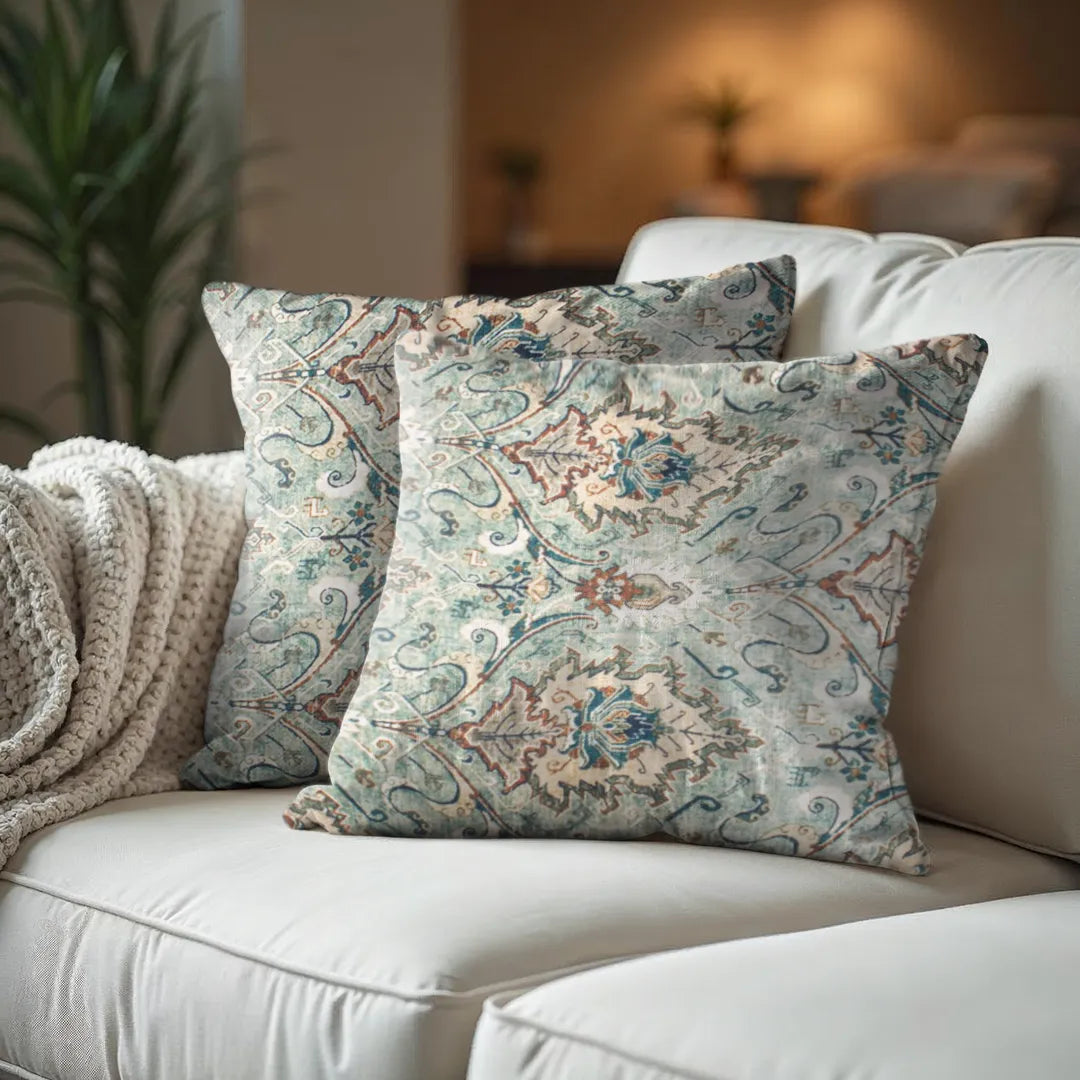 Ornate Floral and Damask Pattern Cushion Covers