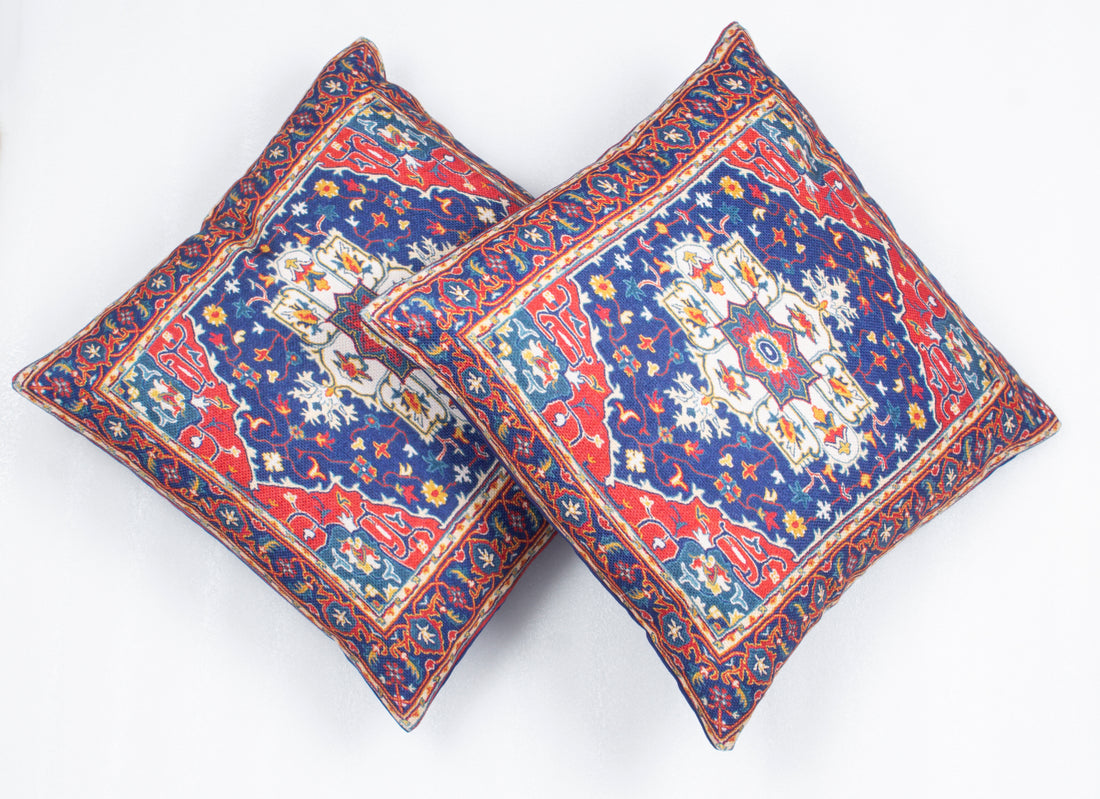 Digital Multi Printed Cotton Cushion Cover (Set of 2)