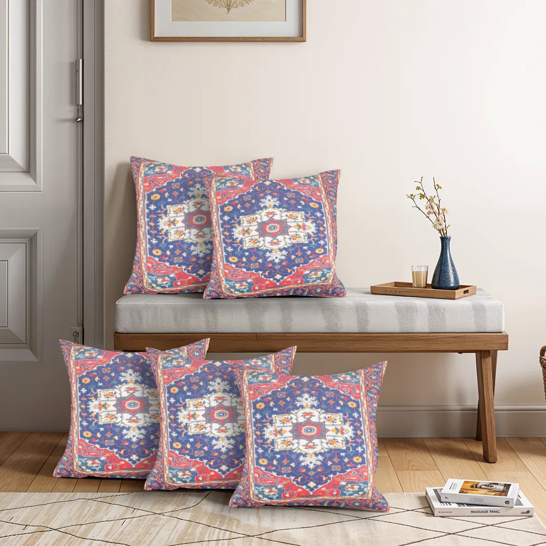 Persian Medallion Design Inspired Patterns Cushion Covers