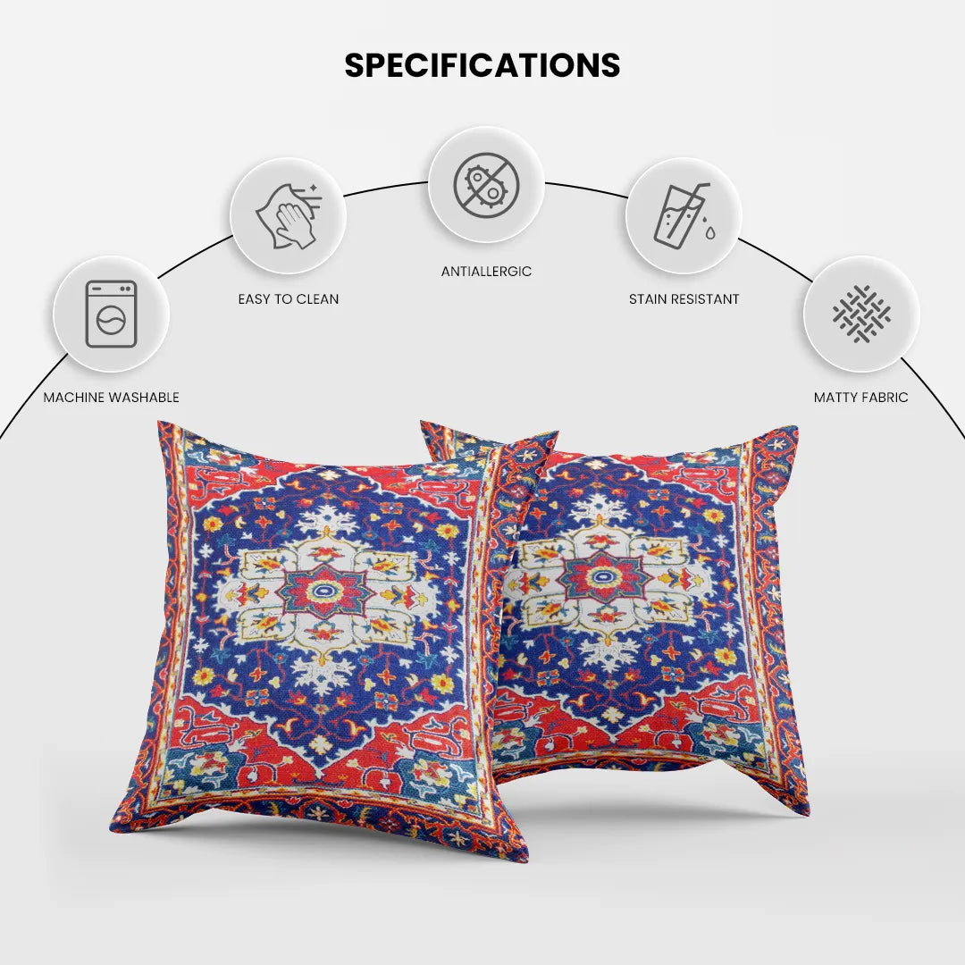 Persian Medallion Design Inspired Patterns Cushion Covers