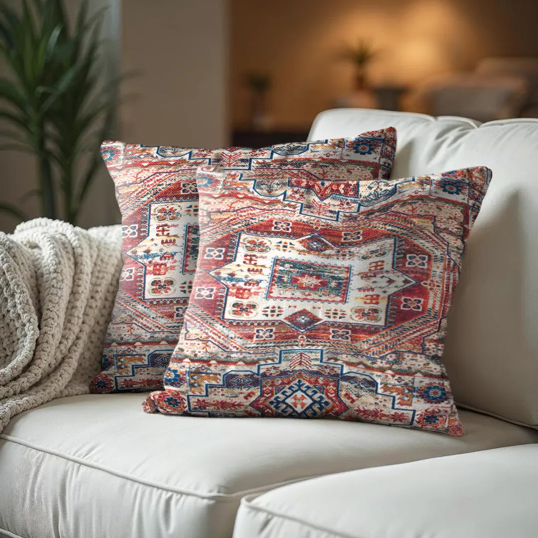 Geometric & Floral Tapestry Cushion Covers