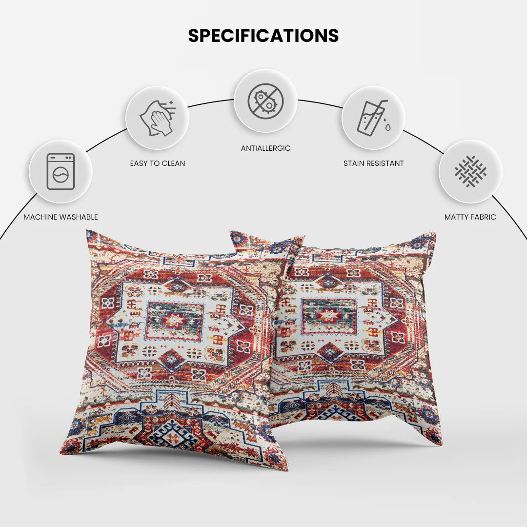 Geometric & Floral Tapestry Cushion Covers