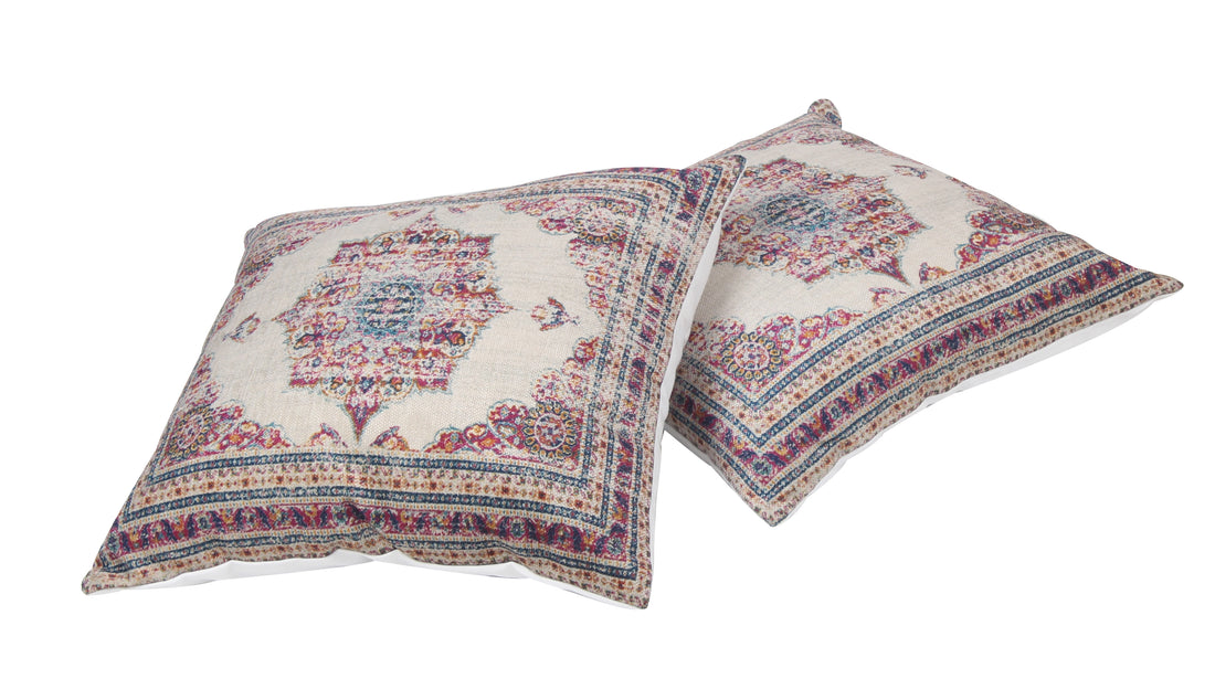 Digital Multi Printed Cotton Cushion Cover (Set of 2)