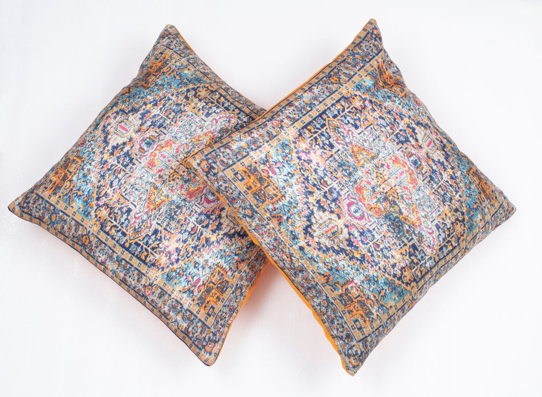 Digital Multi Printed Cotton Cushion Cover (Set of 2)