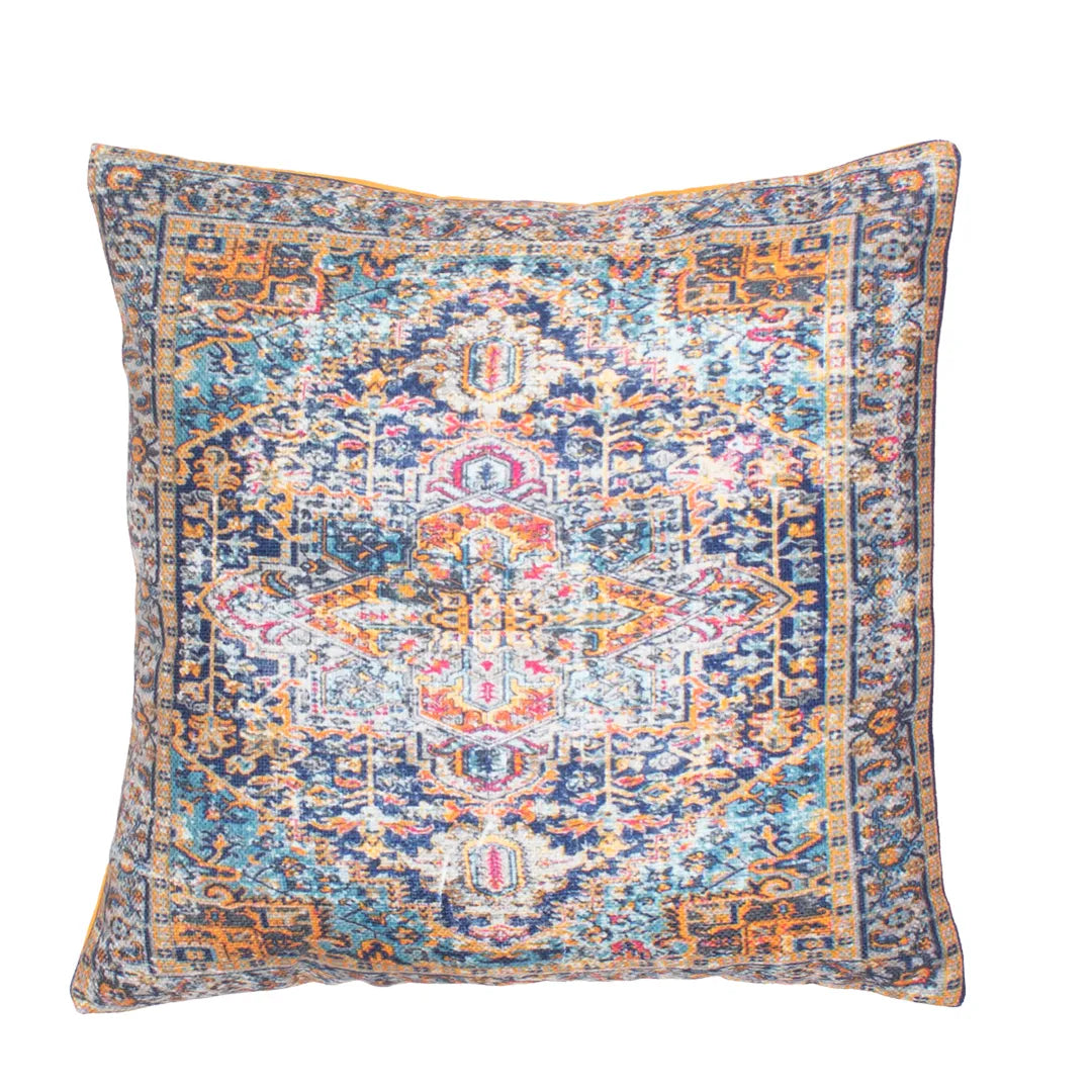 Vintage Persian Rug-Style Cushion Cover