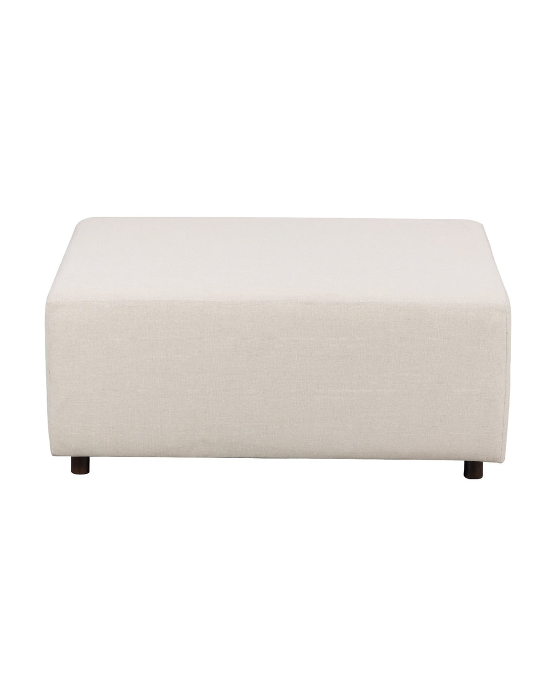 Upholstered Mango White Wood Coffee Table