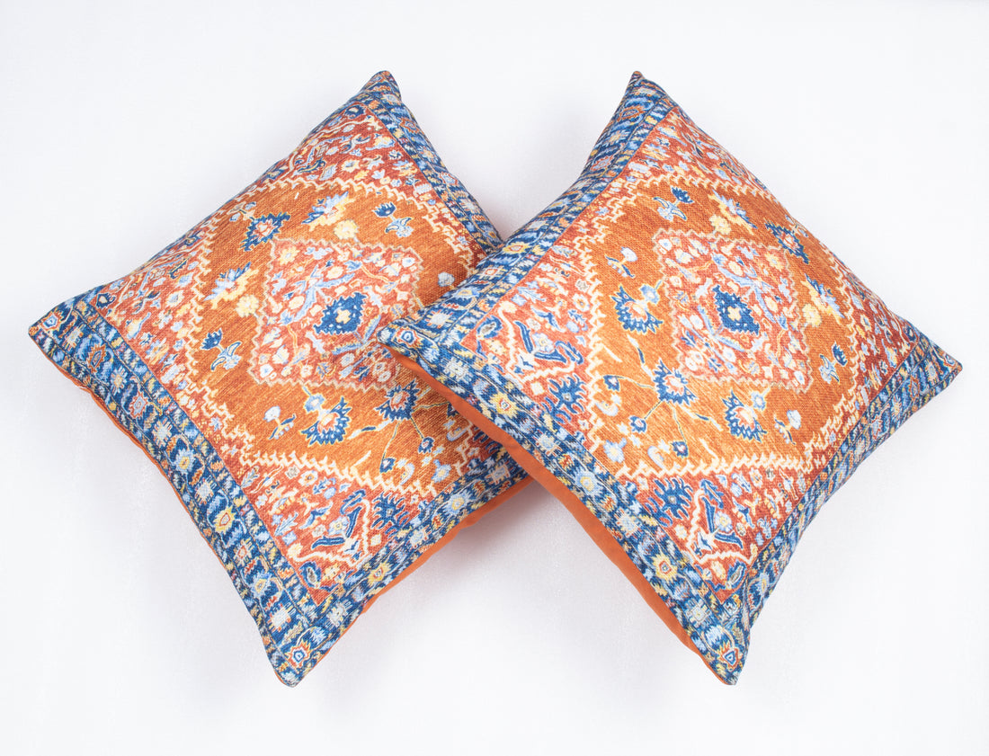 Digital Multi Printed Cotton Cushion Cover (Set of 2)