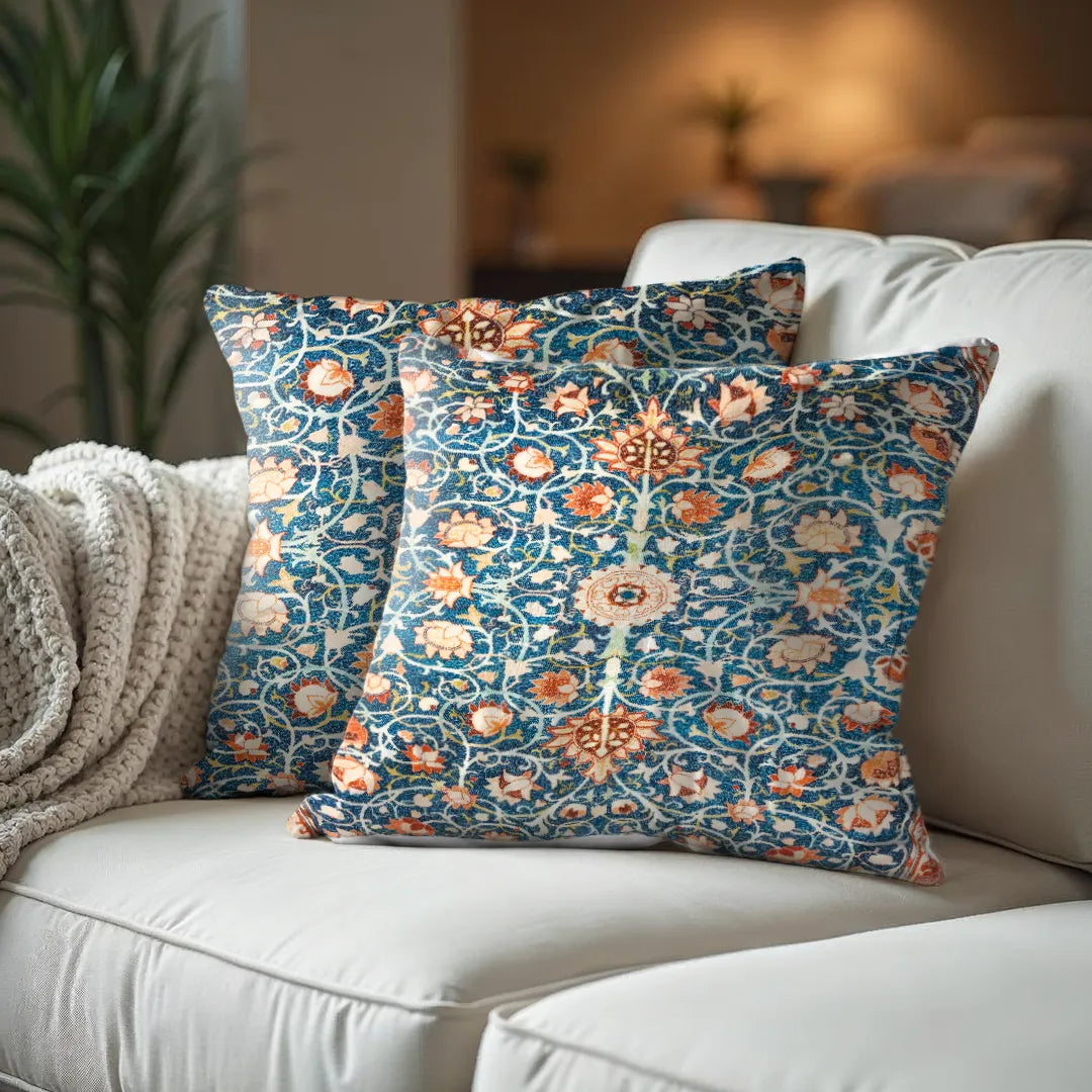 Ornate Floral Medallion Cushion Cover
