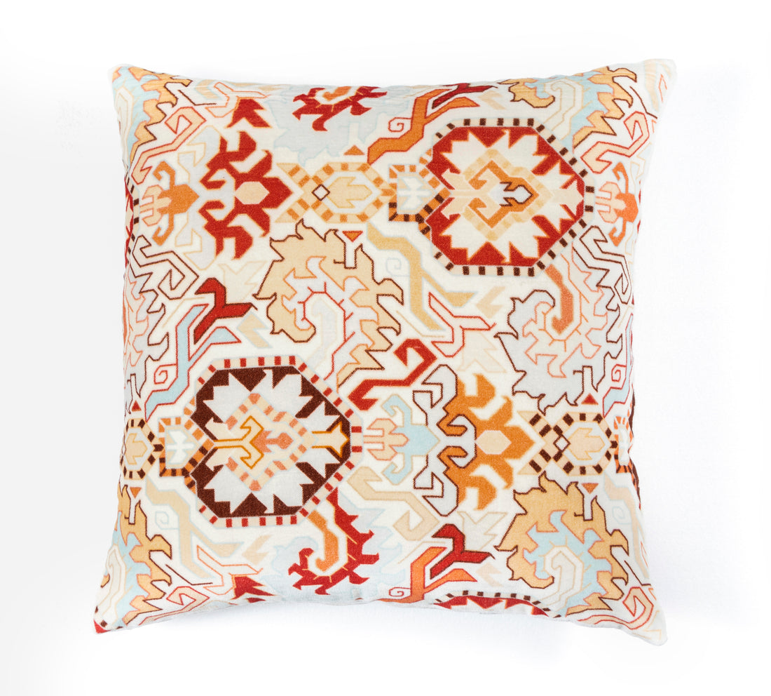 Digital Printed Cotton Velvet Cushion Cover (Set of 2)