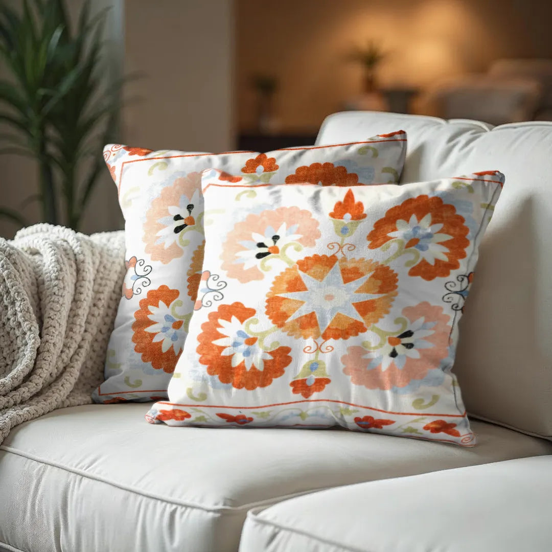 Intricate Geometric Pattern Cushion Cover