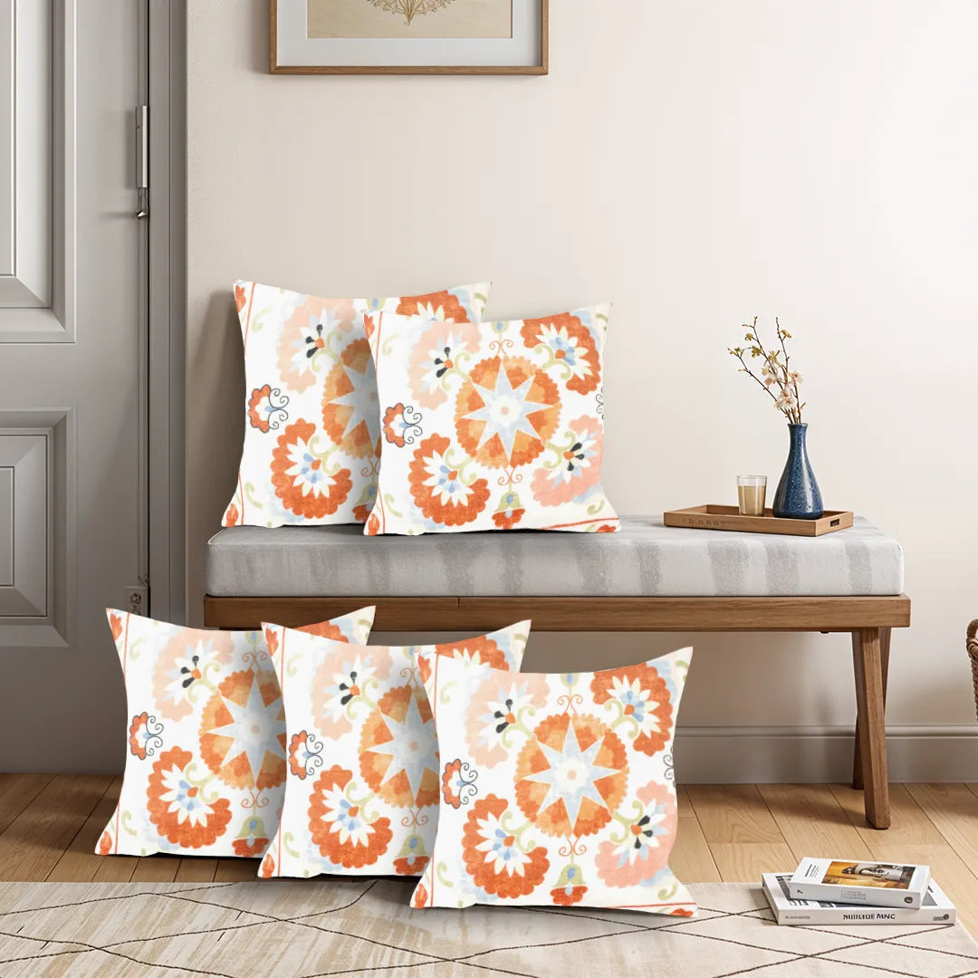 Intricate Geometric Pattern Cushion Cover