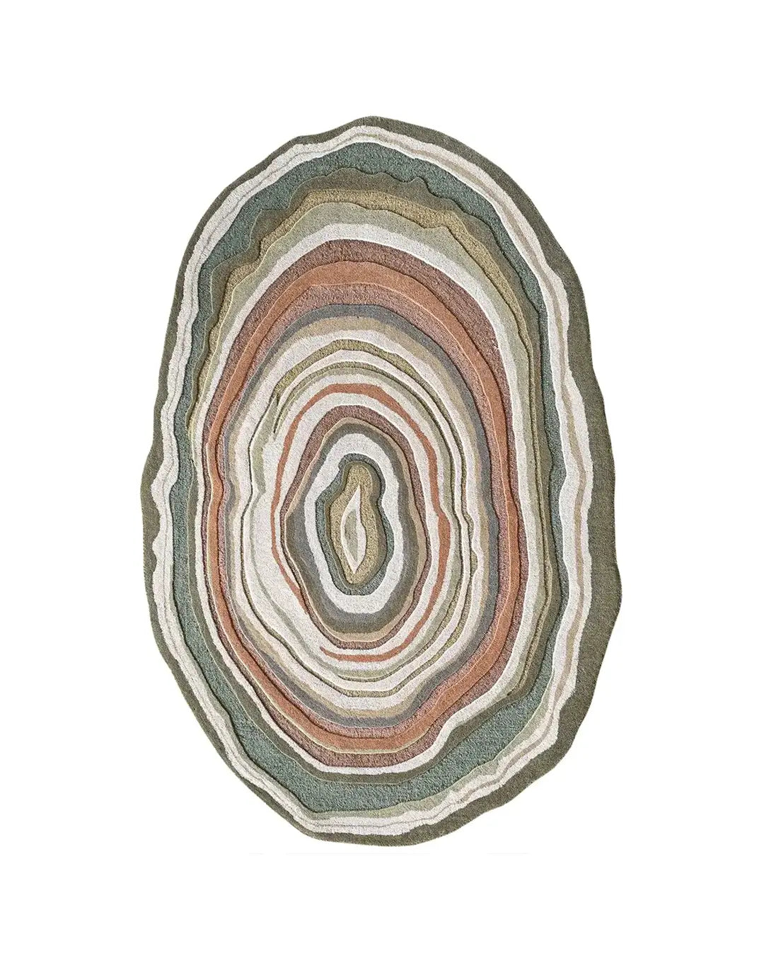 Natural Stone-Inspired Contour Design Rug