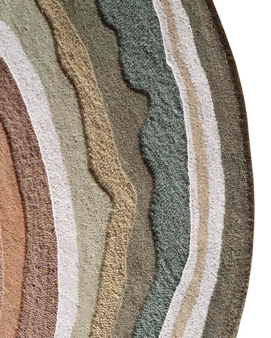 Natural Stone-Inspired Contour Design Rug