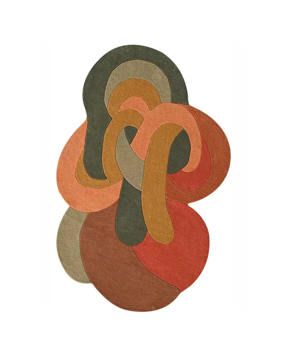 Terra Vibrant Ribbon Rug Inspired Design with Artistic Flair