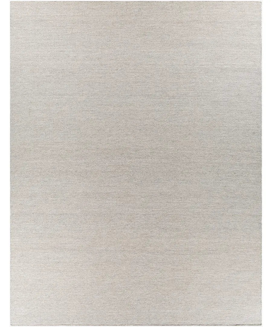 Hand Woven Solid Acacia Light Grey Recycled Pet Yarn Rug