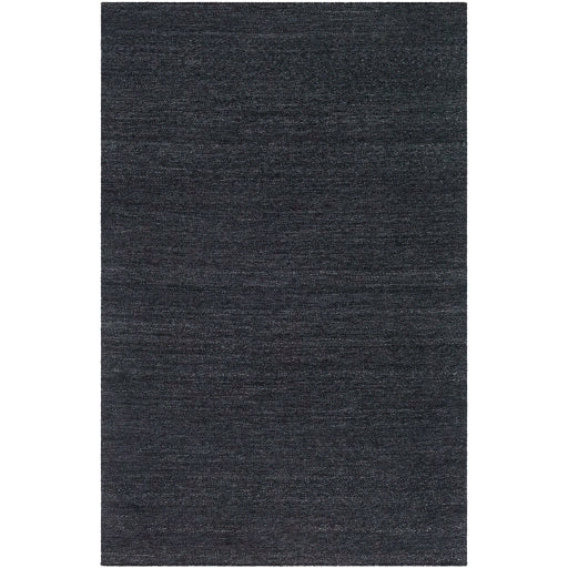 Hand-Woven Acacia Black Recycled Pet Yarn Rug