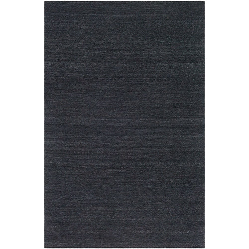 Hand-Woven Acacia Black Recycled Pet Yarn Rug